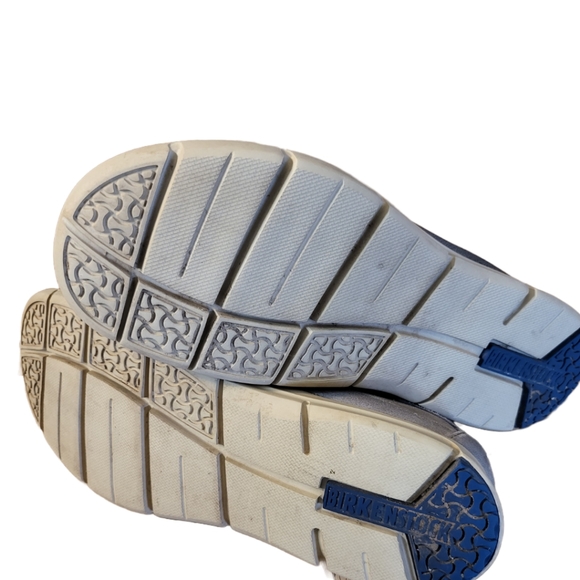 Birkenstock Blue-ish Grey Domingo Suede Leather Slip-on Casual ~Eur 43L / US 10 - Picture 8 of 10